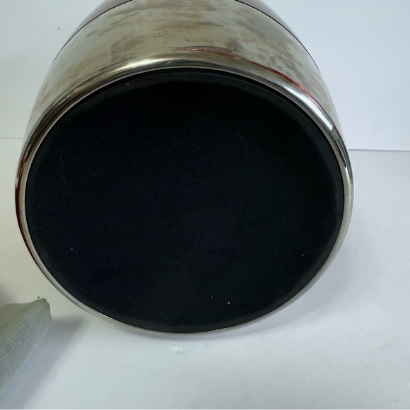 Vintage Red Mid Century Modern Ice Bucket - Picture 3 of 7